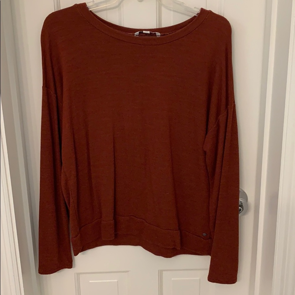 Red sweater top